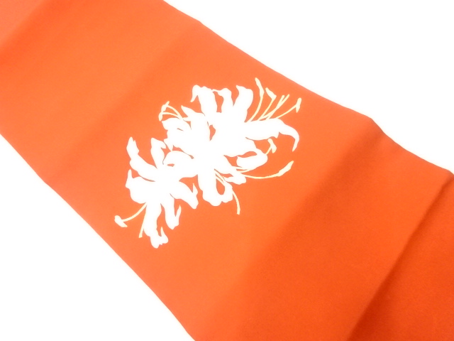 JAPANESE KIMONO / VINTAGE NAGOYA OBI / SILK / SHIOZE / HAND DRAWING / FLOWERS